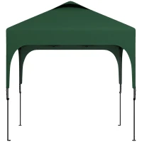 Outsunny Cort de grădină 250x250x268 cm Protecție UV50+ Reglabil pe înălțime cu 4 saci de nisip și husă de transport Verde(m-5)