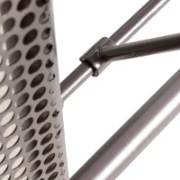 Outsunny leagăn Hollywood 2 locuri pentru grădină cu acoperiș, pernă și tăviță, metal, poliester, gri, 162 x 118 x 173 cm(m-5)