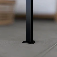 Outsunny Pavilion cu extindere de acoperiș rabatabilă rezistent la intemperii 3 x 2,5 m Gri închis(m-5)