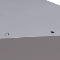 Outsunny Cort pliabil pop-up cu înălțime reglabilă Protecție UV50+ dublu acoperiș și plasă anti-țânțari 4x4x2,8 m gri deschis(m-5)