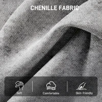 HOMCOM Accent Chair, Chenille Upholstered Swivel Armchair with Lumbar Pillow, High Back, Deep Seat and Metal Legs, Light Grey(m-6)