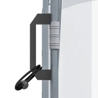 Outsunny Serra tunnel calpestabile con telaio in acciaio, 3x2x2 m(m-4)