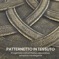 Outsunny Base per Ombrellone in Resina da 20 kg Rotonda con Ruote e Freni, Bronzo(m-7)