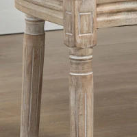 HOMCOM set van 2 eetkamerstoelen 49 cm x 56 cm x 96 cm(m-11)