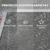 Outsunny Dulap de Exterior pentru Unelte cu 3 Rafturi Detasabile(m-6)