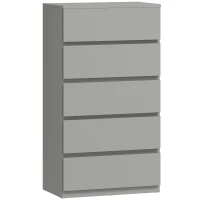 HOMCOM Chest of Drawers, 5-Drawer Storage Cabinets, Modern Dresser, Storage Drawer Unit for Bedroom(m-1)