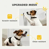 PawHut Traphek Deurhek Uitschuifbaar 0-140 cm met Eénhandige Bediening voor Baby's Huisdieren voor Trappen Deuren Wit(m-6)