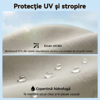 Outsunny Umbrelă de Grădină Inclinabilă 2x2 m cu 6 Spițe și Manivelă, din Metal și Poliester Gri Deschis(m-5)