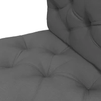 Outsunny Set 2 Pezzi Cuscini da Giardino per Divani e Pallet in Poliestere con Imbottitura Spessa, Grigio(m-8)