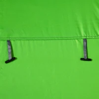 Outsunny Tenda Doccia da Campeggio per Esterni con Porta a Cerniera, Borsa, Portaoggetti e Gancio, 126x124x189cm, Verde(m-8)