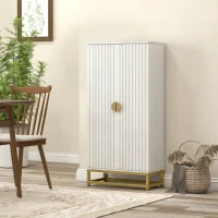 HOMCOM Armário de Cozinha Móvel de Arrumação com 12 Prateleiras nas Portas Prateleiras Ajustáveis 58x29x119,5 cm Branco(m-6)