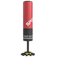 SPORTNOW Saco de Pancadas Autónomo 135 cm com 10 Ventosas e Amortecedor para Adultos e Jovens(m-1)