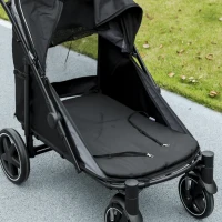 PawHut Foldable Pet Stroller, with Universal Wheels, Shock Absorber, for Medium and Large Dogs - Black(m-14)