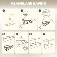 HOMCOM Bancă pentru Capătul Patului cu Spațiu de Depozitare de 84L, din Țesătură cu Aspect de Catifea și Oțel, 112x42x40 cm, Bej(m-7)