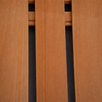 Outsunny 53L Garden Wooden Planter Box with Trellis Free Standing Flower Raised Bed with Lattice for Climbing Plants, 76cm x 36cm x 170cm, Brown(m-11)