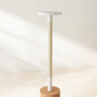 PawHut Arbre à chat poteau à griffer hauteur réglable dim. 43L x 27I x 228-260H cm 4 niveaux d'activités marron(m-13)