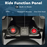 AIYAPLAY Kinder Quad Elektro 6V kinderquad met voor- en achteruitfunctie, muziek, LED-koplampen Wit(m-6)