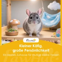 PawHut Kleintiergehege mit Bodenplatten Freilaufgehege Laufstall mit 12 Paneel, wasserdichte Matte, 120x60x40 cm, Schwarz(m-9)