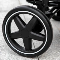 PawHut Foldable Pet Stroller, with Universal Wheels, Shock Absorber, for Medium and Large Dogs - Red(m-14)