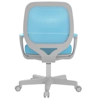 Vinsetto Scaun de Birou Ergonomic cu Înălțime Reglabilă, Scaun Rotativ și Respirabil cu Înclinare, 55x48x82.5-94.5 cm, Albastru(m-13)