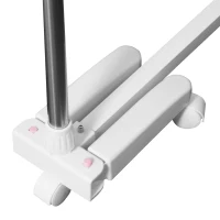 HOMCOM 2 Tier Clothes Hanger Stand W/Wheels(m-8)