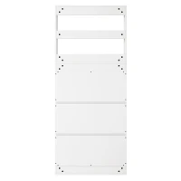 Mobile scarpiera da ingresso con ganci e 3 ante, 70x25x165 cm, Bianco(m-11)