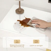 HOMCOM Mueble TV para televisores de hasta 190,5 cm, centro de entretenimiento moderno con 2 armarios y 2 cajones, Blanco alto brillo(m-5)