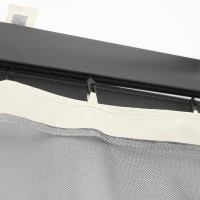 Outsunny Mosquiteras para carpa de jardín 3 x 3 m - lote de 4 mosquiteras con cremallera + ganchos de sujeción - poliéster nailon(m-4)