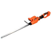 Outsunny Elektrische Heckenschere mit Teleskopstiel Klinge 51 cm 2 Akkus 4,0 Ah  112,5x15x14,5cm, Orange