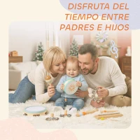 AIYAPLAY Instrumentos Musicales Infantil 10 Piezas Juguetes Musicales de Madera Montessori Set de de Percusión(m-6)