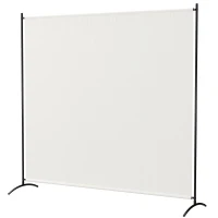 Outsunny Biombo Exterior de Panel Único, Separador de Estancias de 180H cm con Protección UV30+, Beige(m-8)