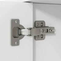 Mobile TV moderno con maniglie e gambe dorate, piedini regolabili, 160x38x44.5 cm, Bianco(m-8)