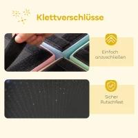 AIYAPLAY 8-częściowy zestaw klocków z pianki dla dzieci z funkcją stolika i siedzisk, miękkie klocki z materiału PU, wielokolorowe(m-8)