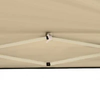 Outsunny Pavilion, 2,95 x 2,95 m pavilion pop-up pliant, pavilion de grădină, cort petrecere, protecție UV, oțel+material Oxford, Negru(m-5)
