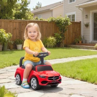 AIYAPLAY Correpasillos para Niños de 18-36 Meses Mercedes-Benz Clase C con Bocina Sonidos de Motor y Espacio de Almacenaje Rojo(m-2)