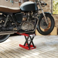 DURHAND Motorradheber 500 kg Belastbar Motorradhebebühne 100-370 mm Höhenverstellbar(m-7)