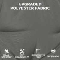 Outsunny 4-delige set stoelkussens 39,5 x 39,5 x 10 cm met banden, anti-slip outdoor indoor zitkussen(m-7)