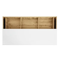 Credenza moderna con illuminazione a LED, vetrina e cassetti, 120x37x76.5 cm, Bianco(m-11)