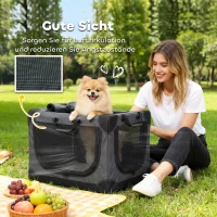 PawHut Hundebox faltbar Hundetransportbox mit Kissen abnehmbar waschbar Bezug aus Oxford-Gewebe für Hunde bis 4kg Armeegrün(m-6)