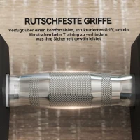 HOMCOM Hanteln mit gerändeltem Griff, Kurzhantel aus Gusseisen, 2 x 12,5 kg für Zuhause, Fitnessstudio, Krafttraining(m-5)
