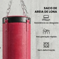 SPORTNOW Suporte para Saco de Boxe de Pé em Aço Altura Ajustável 175–220 cm e 185–231 cm Base Pesada e Saco de Lona(m-5)