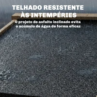 Outsunny Armário Exterior de Madeira com Telhado Inclinado em Asfalto 2 Portas com Fecho e 2 Prateleiras 101,5x49x176 cm Madeira(m-5)