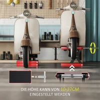 DURHAND Motorradheber 500 kg Belastbar Motorradhebebühne 100-370 mm Höhenverstellbar(m-5)