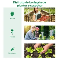 Outsunny Invernadero Pequeño para Cultivo de Plantas con 4 Ventanas Marco de Acero y Cubierta de PE Anti-UV 200x80x45 cm Verde(m-7)