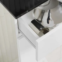 Homcom Dulap Pantofi Slim 60×32×100 cm – 12 Perechi, Rafturi & Sertar(m-12)