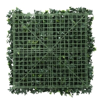 Outsunny Set de 6 Haies Artificielles d'occultation pour Jardin 50x50 cm Type Milan Montage Facile Anti-UV pour Terrasse Balcon Vert