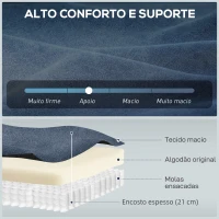 HOMCOM Poltrona Reclinável até 150° Elétrica Silenciosa c/ Função Memória Porta USB para Sala de Estar Azul(m-5)