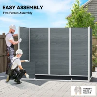 Outsunny Domek na narzędzia 2,77 m², styl drewniany, 2 okna, podwójne drzwi, wentylacja, podłoga, zamek, rękawice(m-7)