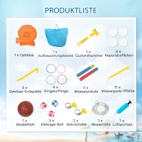 AIYAPLAY Castel gonflabil 8-în-1 gonflabil cu design rechin ventilator tobogan piscină trambulină pentru 3–8 ani 405x345x235cm Multicolor(m-4)