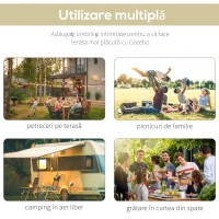 Outsunny copertina de gradina, 300 x 250 cm, bej(m-5)